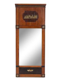 A Neoclassical Walnut Pier Mirror
