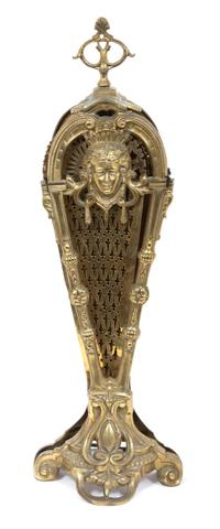 A French Art Nouveau Brass Peacock-Form Firescreen Height 28 inches. — 20TH CENTURY