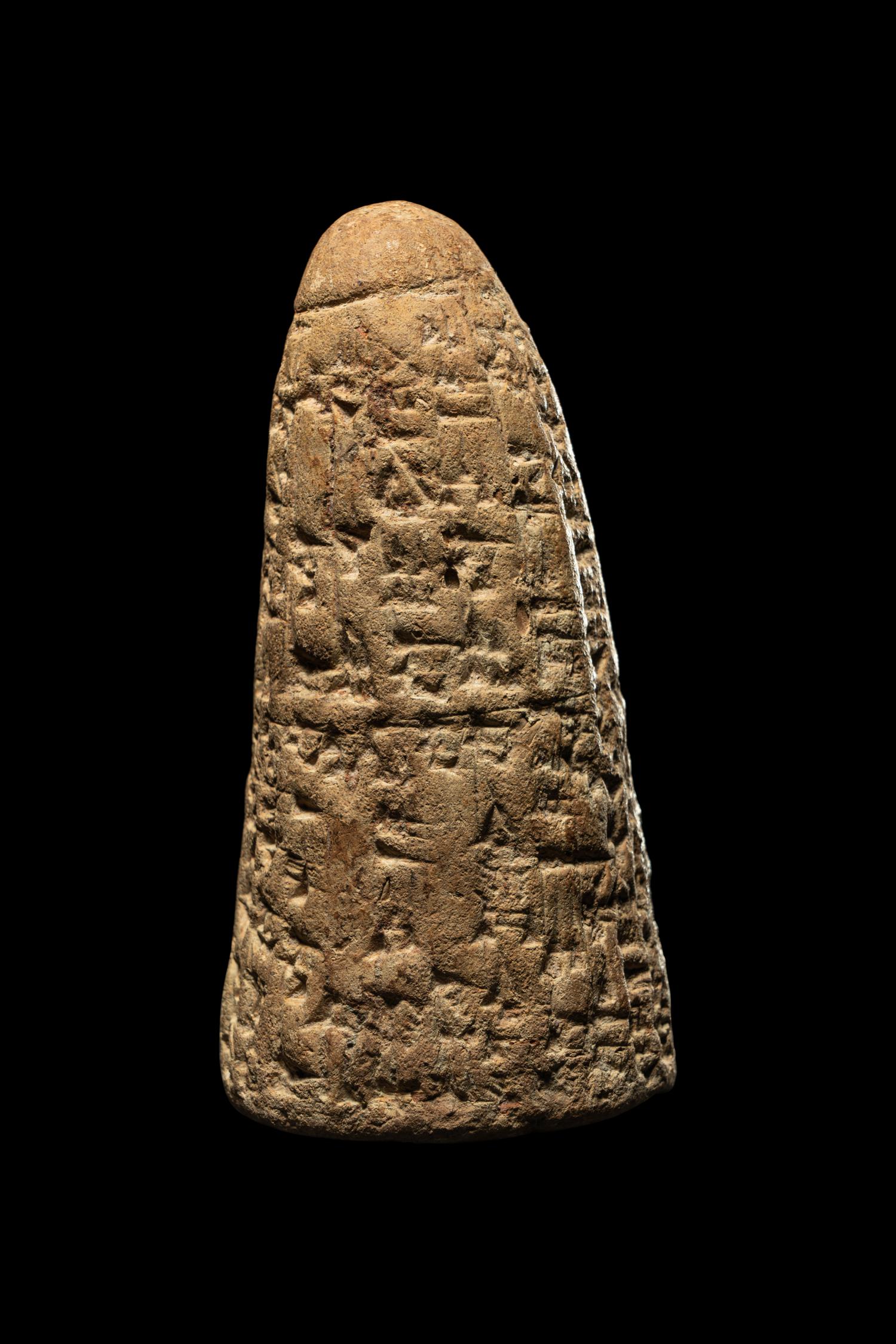 An Akkadian Cuneiform Foundation Cone