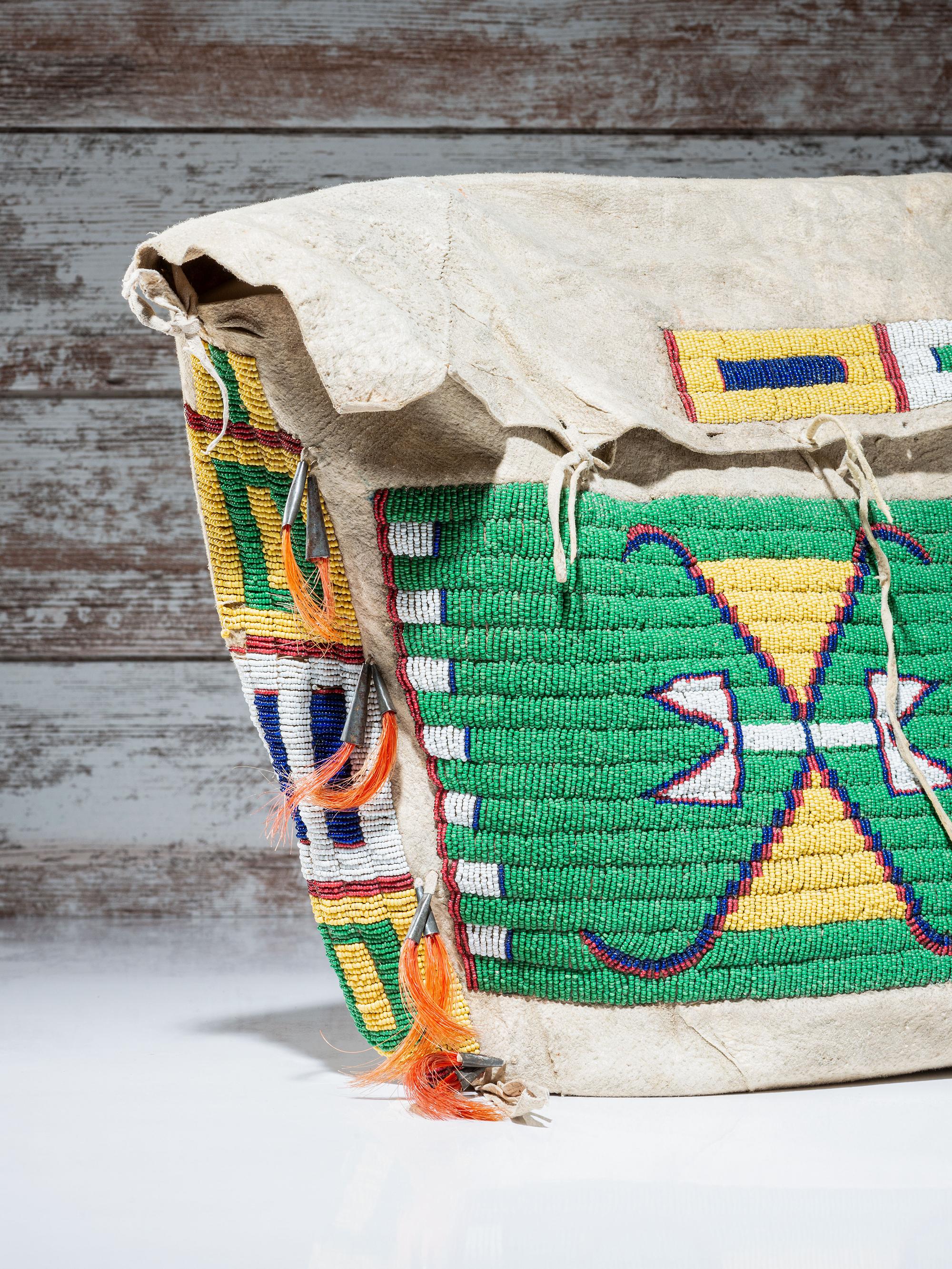 Sioux Beaded Hide Possible Bag