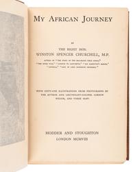 CHURCHILL, Winston L. S., Sir (1874-1965). My African Journey . London: Hodder and Stoughton, 1908.