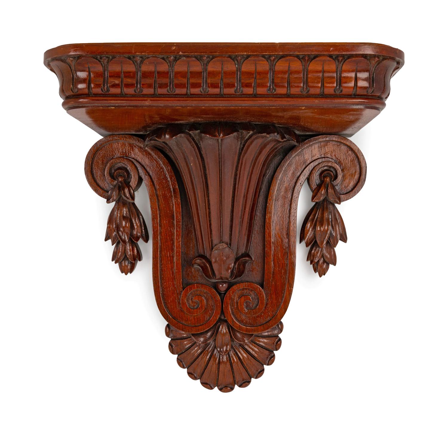 A Continental Mahogany Corbel