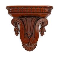 A Continental Mahogany Corbel
