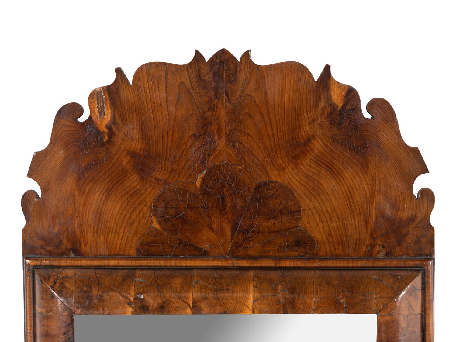 A William and Mary Style Oysterwood Mirror