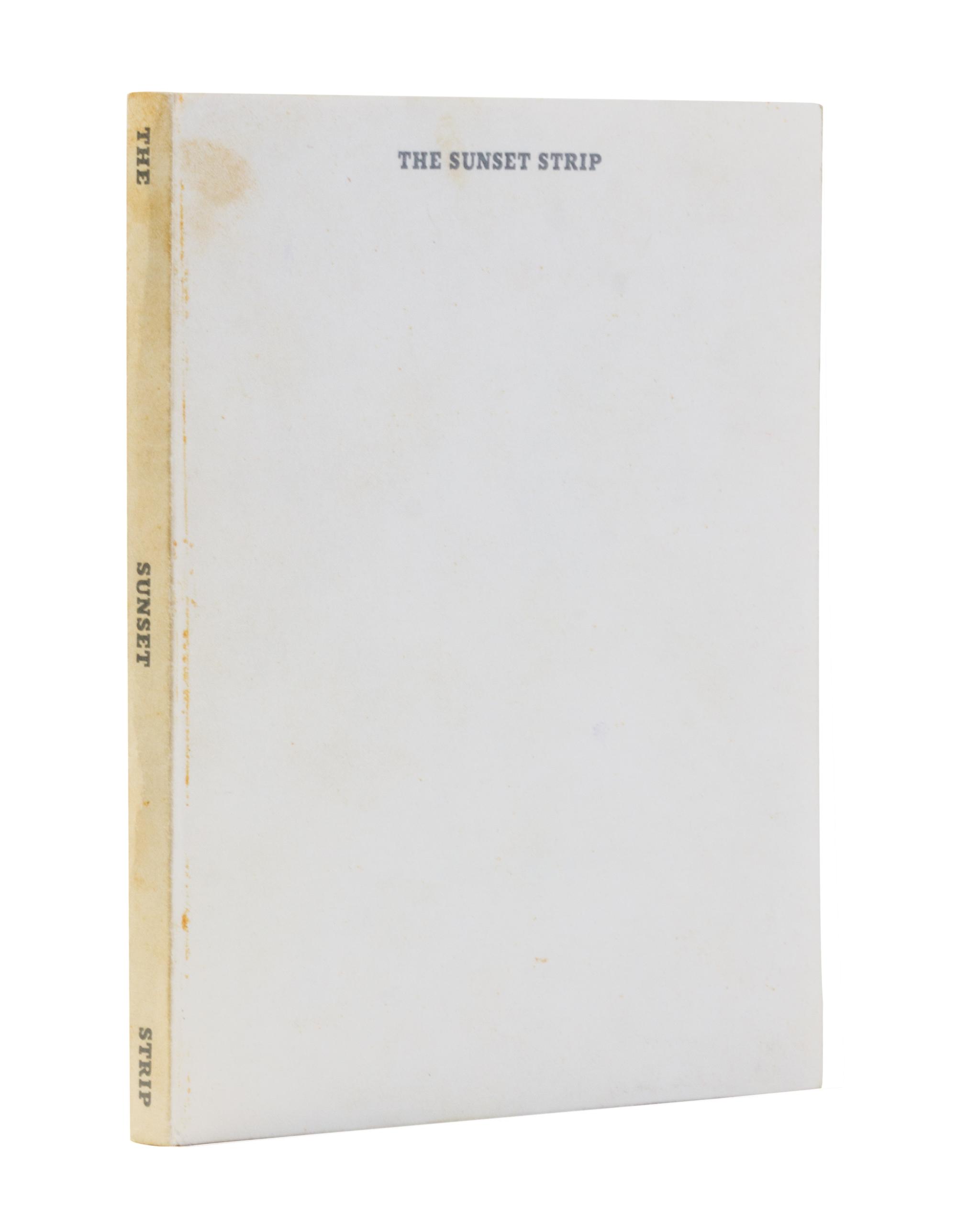 RUSCHA, ED. Every Building on the Sunset Strip. Los Angeles, 1966. First edition.
