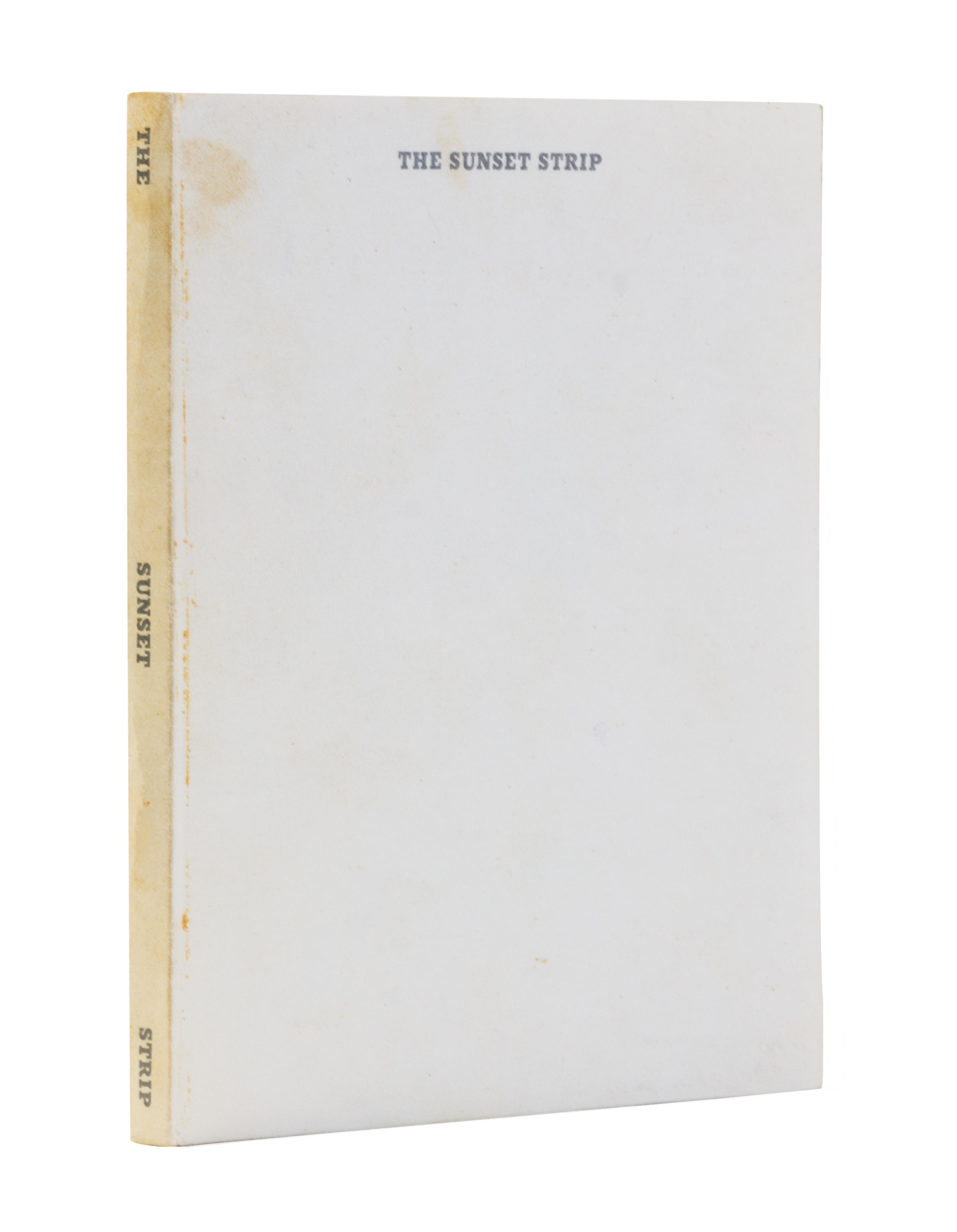RUSCHA, ED. Every Building on the Sunset Strip. Los Angeles, 1966. First edition.