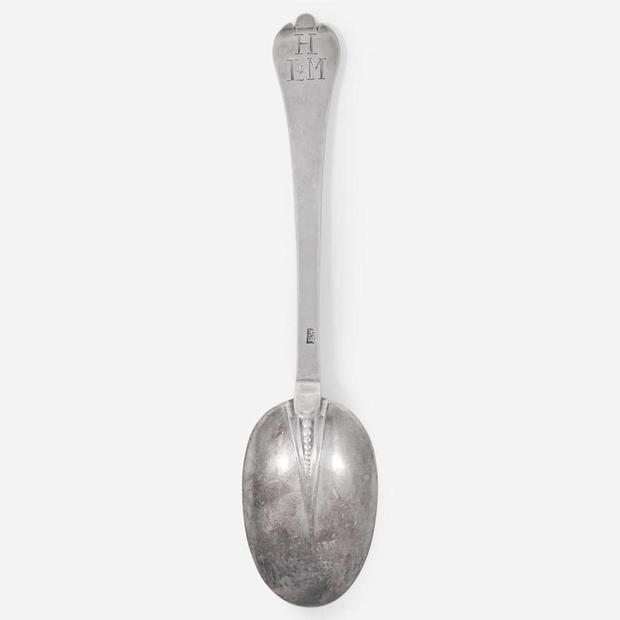 A silver tablespoon Edward Webb (c. 1666-1718), Boston, MA, circa 1710