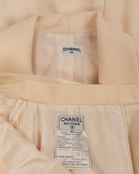 Two Chanel Cream Skirt Suits, 1990s