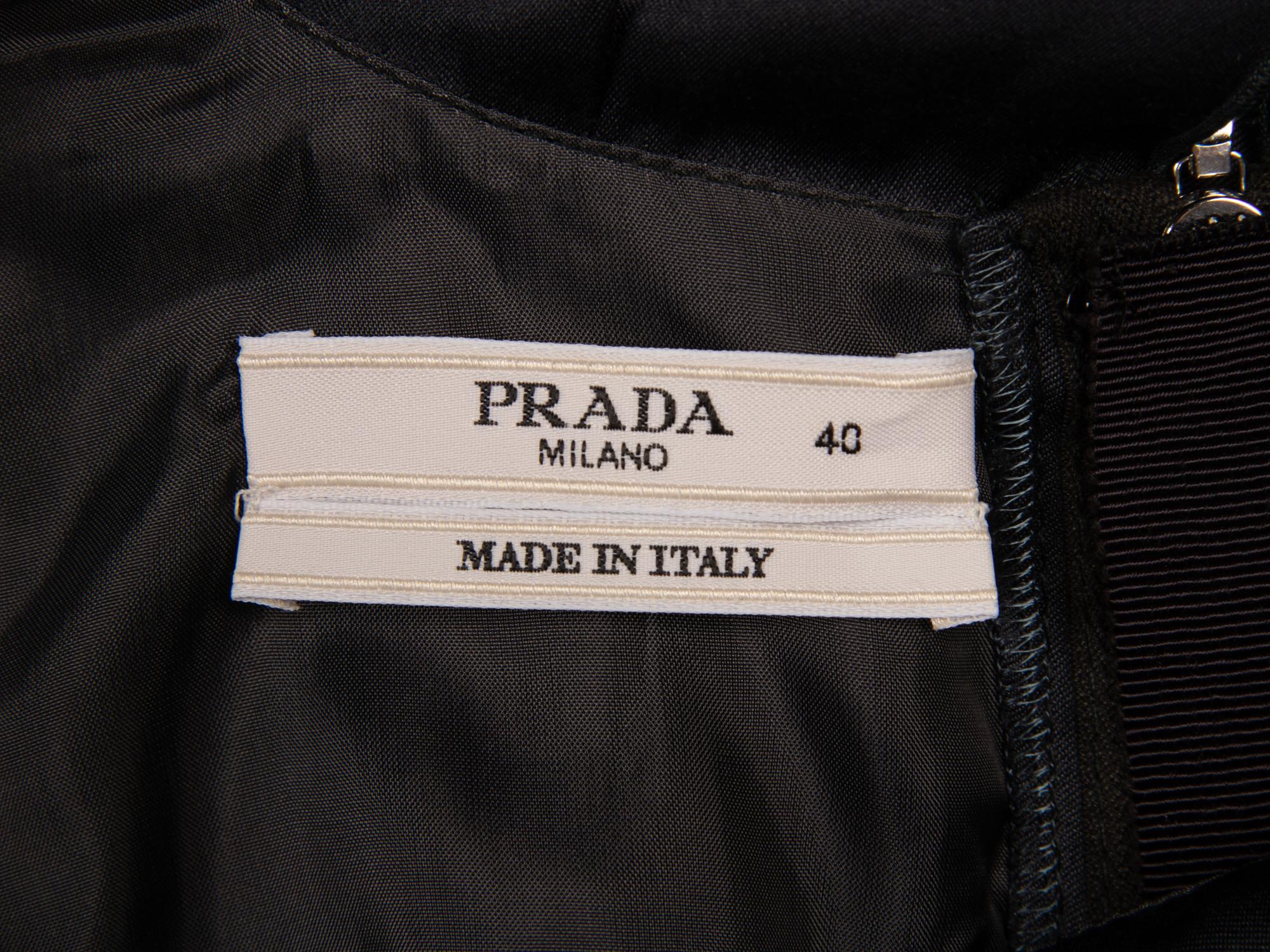 Prada, Deep Grey Satin Dress