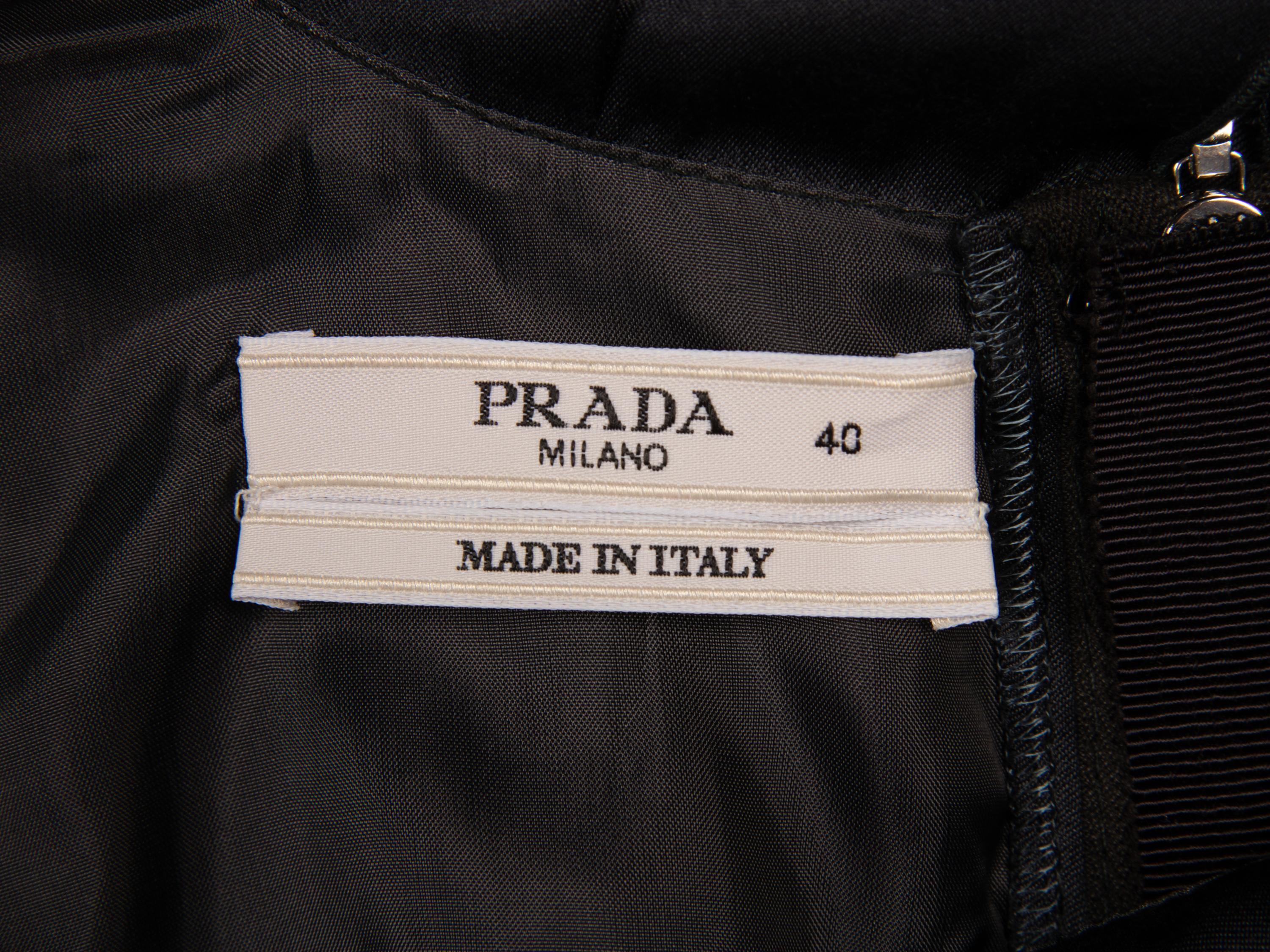 Prada, Deep Grey Satin Dress