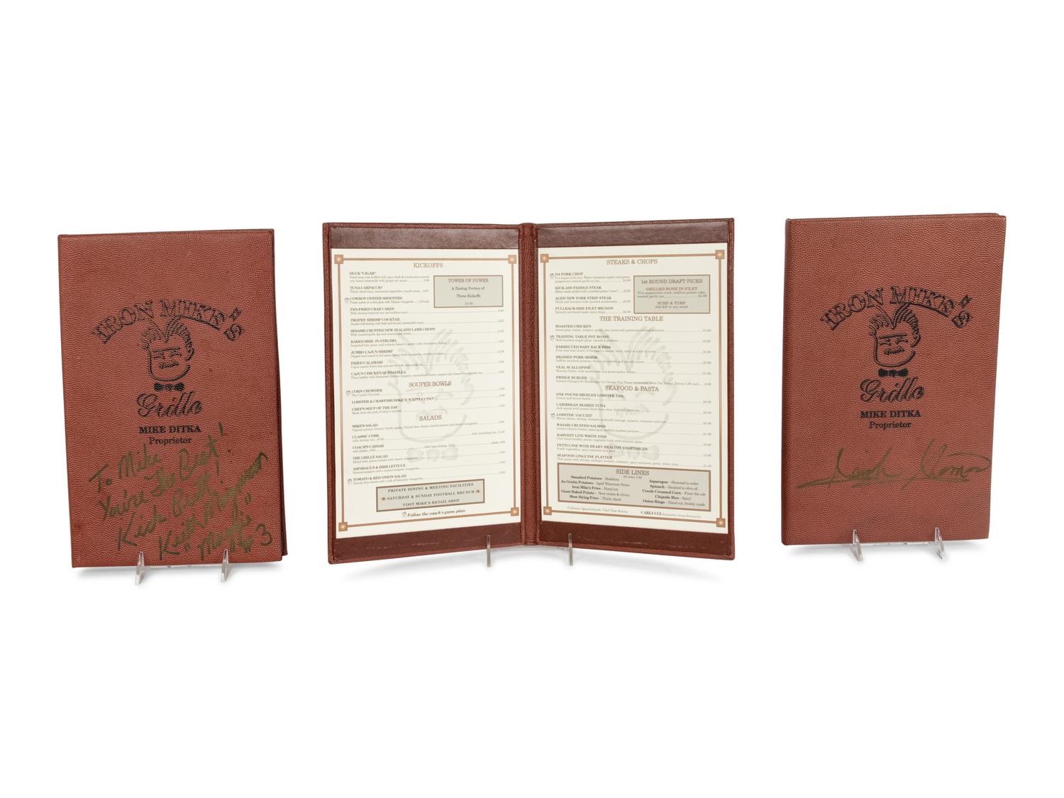 A Large Group of Items Signed by Professional Athletes Formerly Displayed at Mike Ditka’s Restaurant