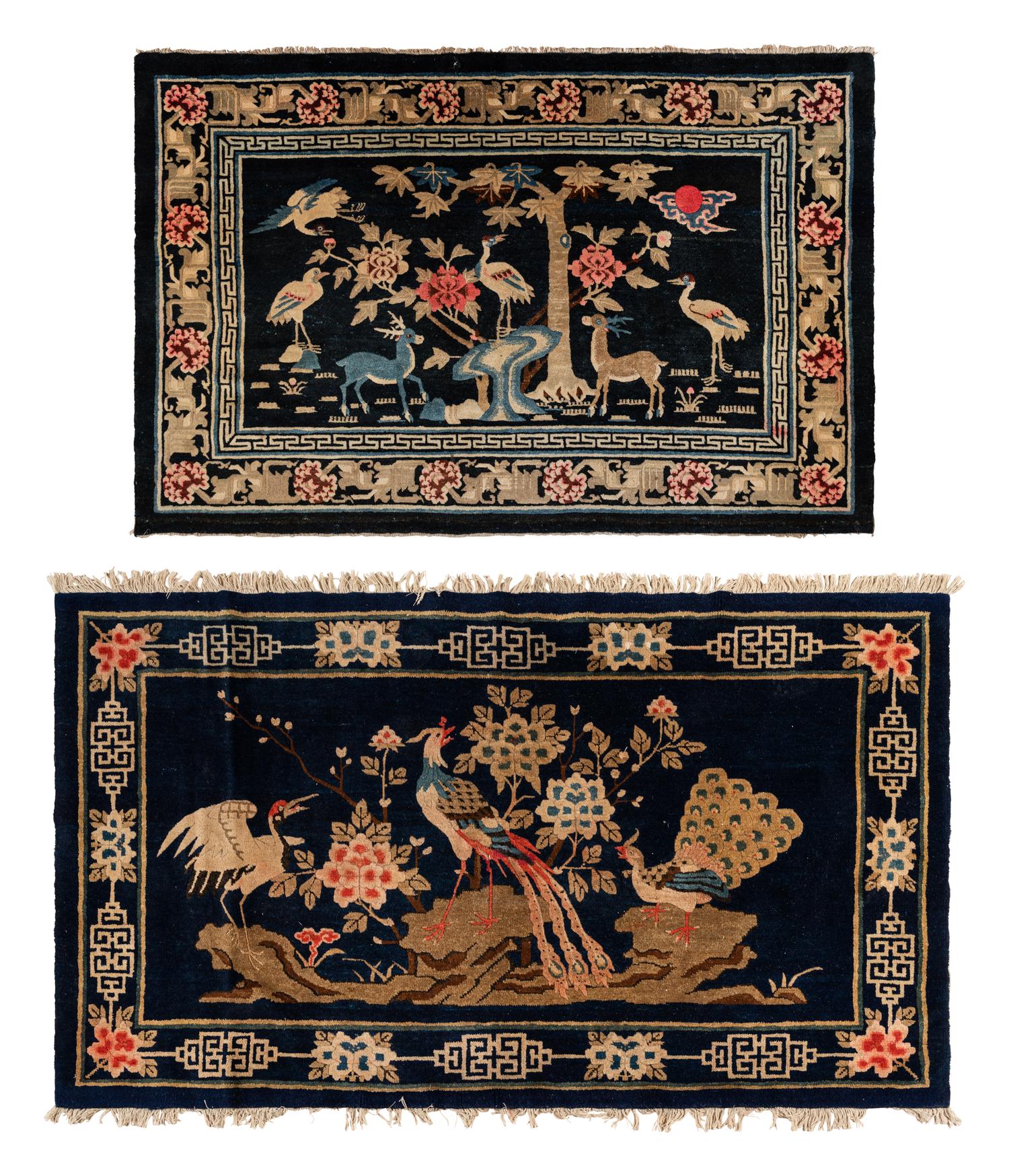 Two Chinese Wool Rugs