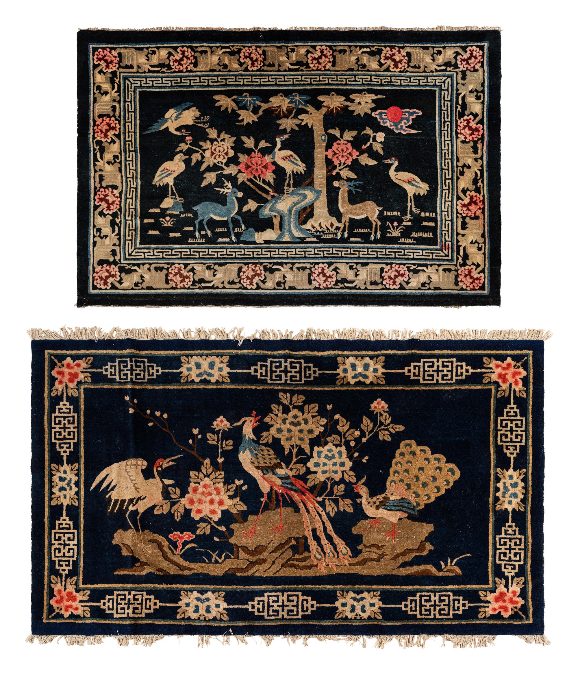 Two Chinese Wool Rugs
