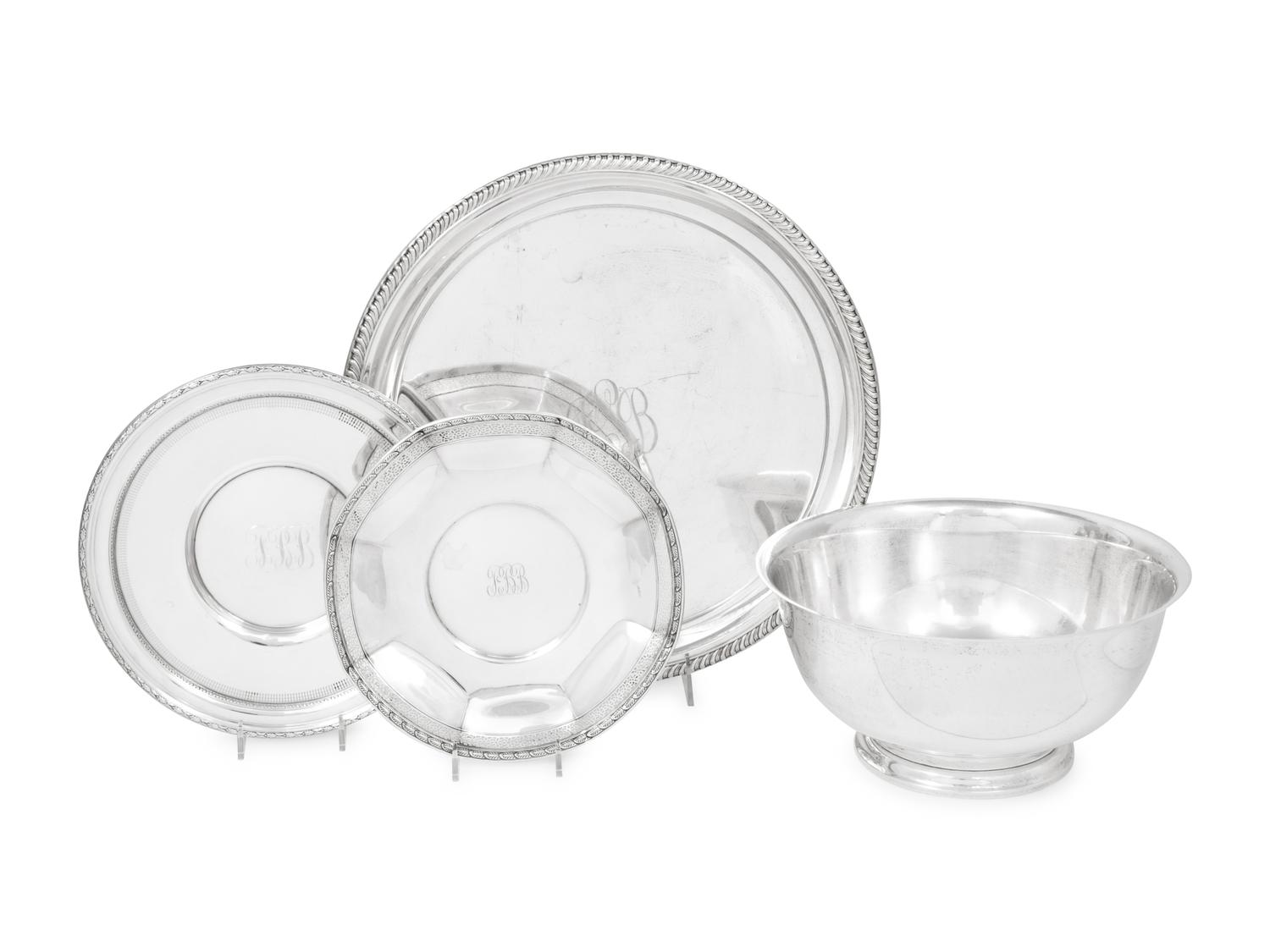 Four American Silver Table Articles