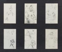 Raymond Jean Verdun, (French, 1873-1954), Studies of Figures (6 works)