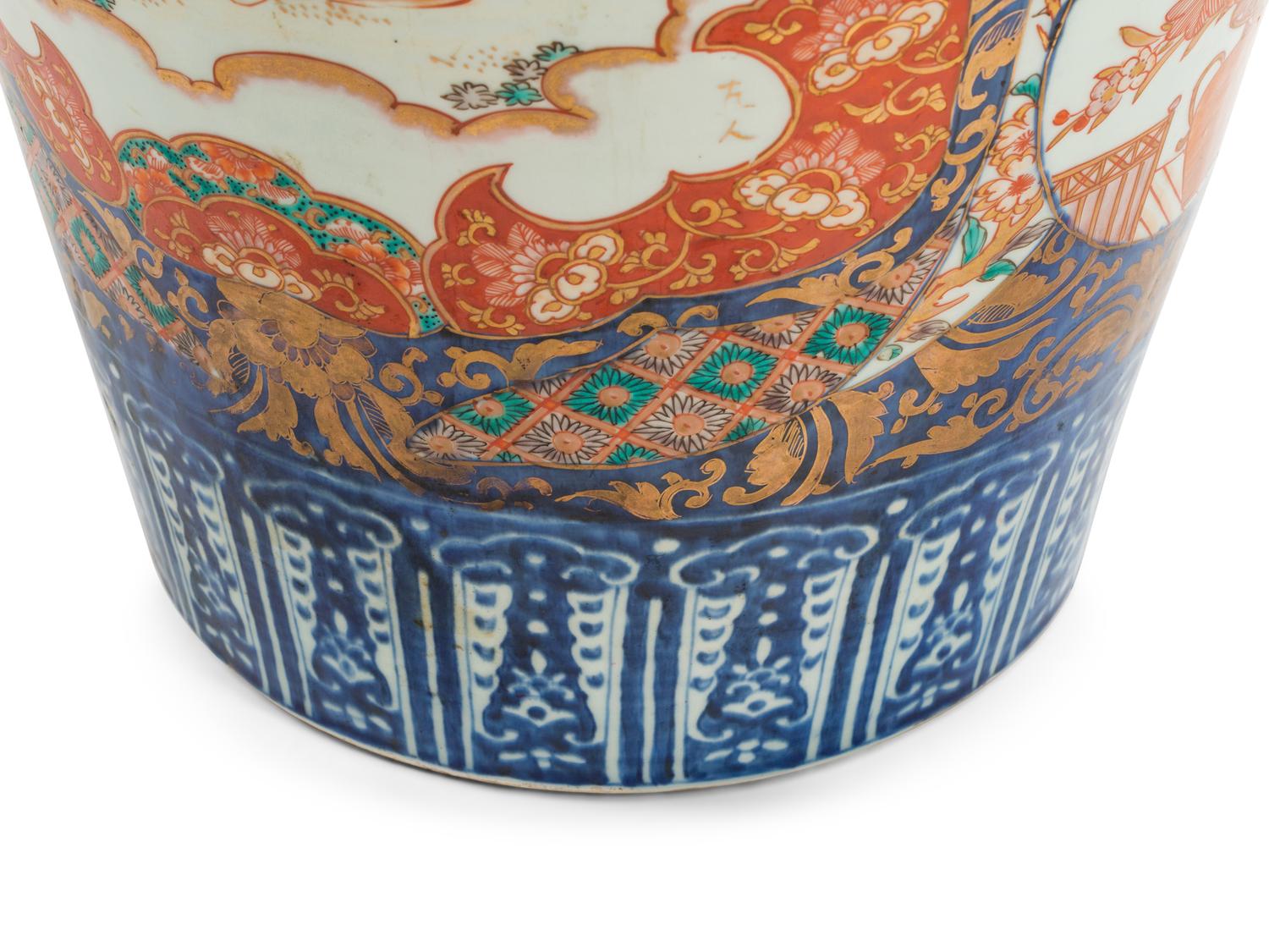 A Large Imari Palette Porcelain Vase