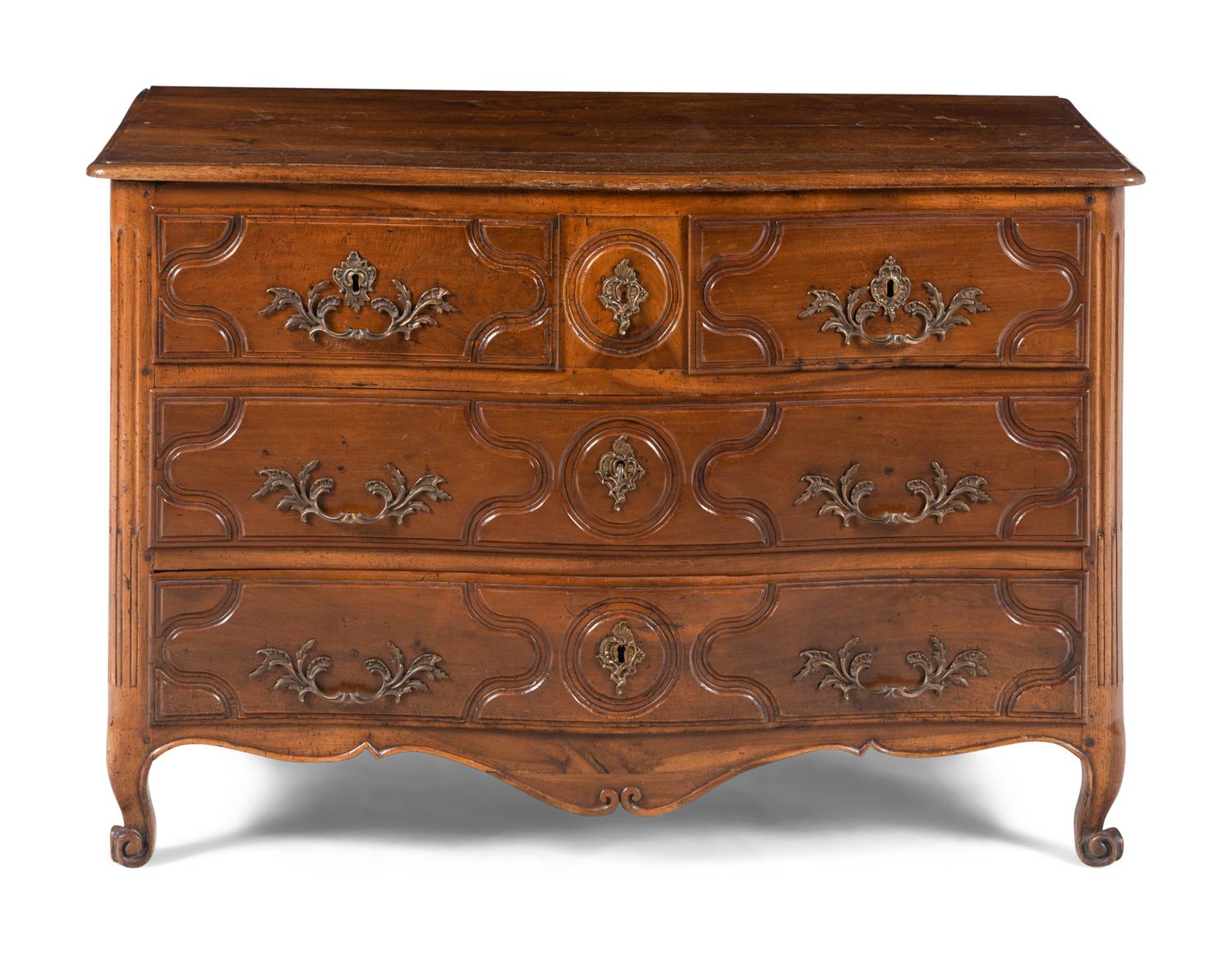 A Louis XV Provincial Walnut Commode