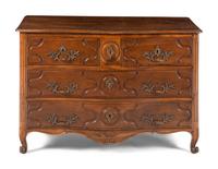 A Louis XV Provincial Walnut Commode
