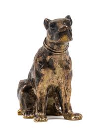 A German Silver Mastiff Figure, J.D. Schleissner Sohne, Hanau,