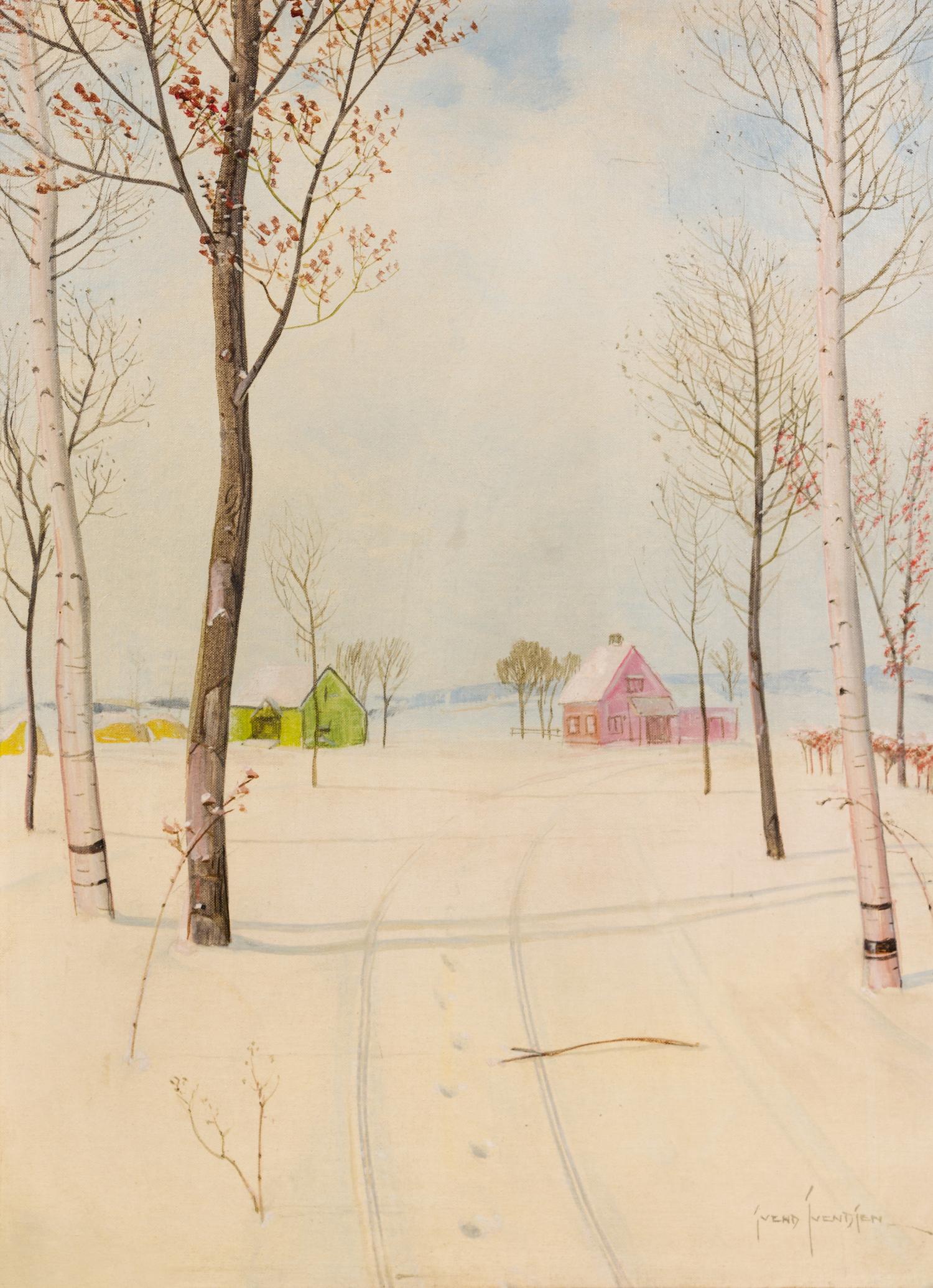 Svend Rasmussen Svendsen, (American/Norwegian, 1864–1945), Winter Road