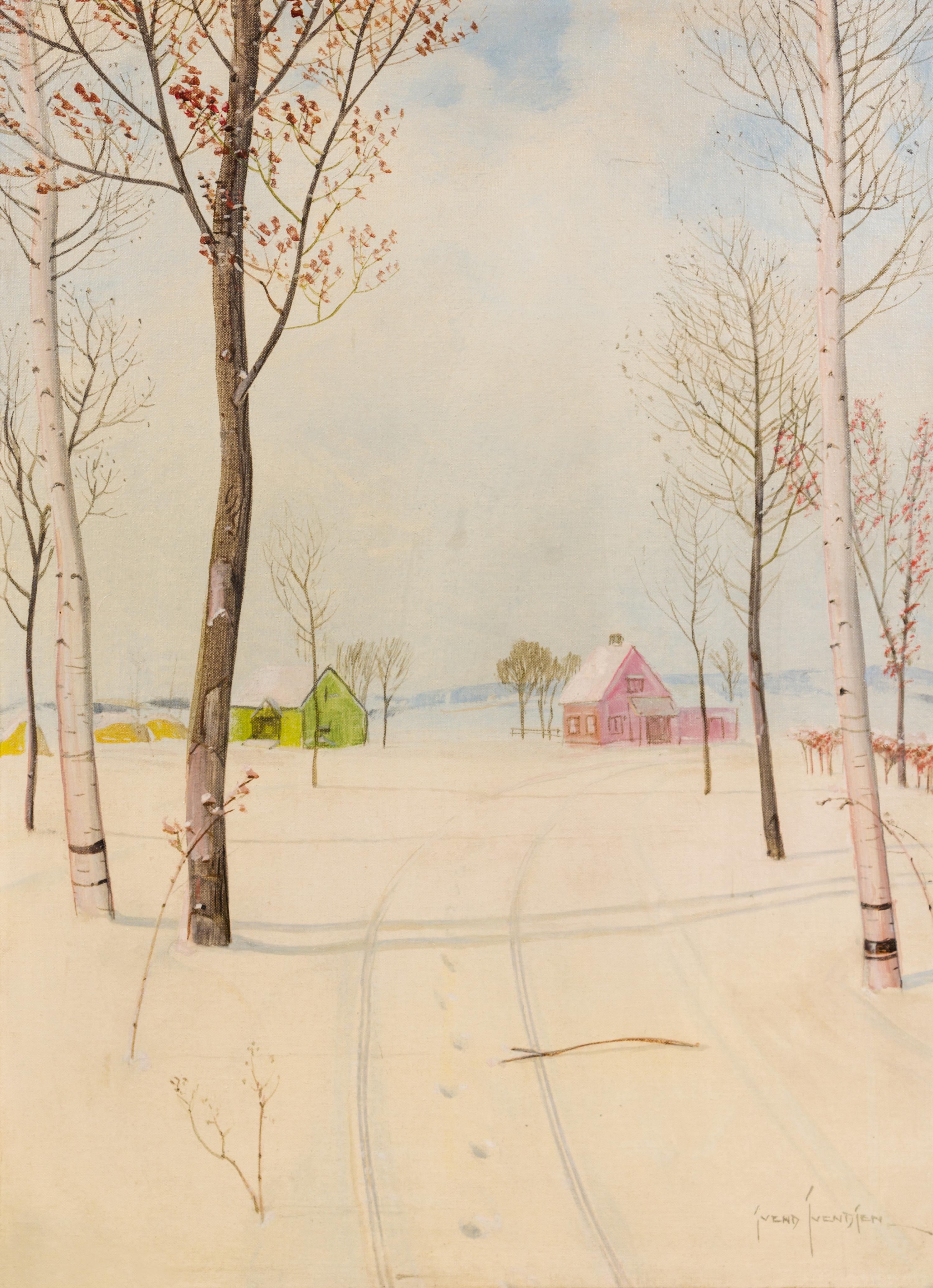 Svend Rasmussen Svendsen, (American/Norwegian, 1864–1945), Winter Road