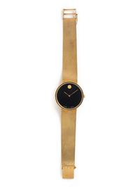 MOVADO, 14K YELLOW GOLD 'MUSEUM' WATCH
