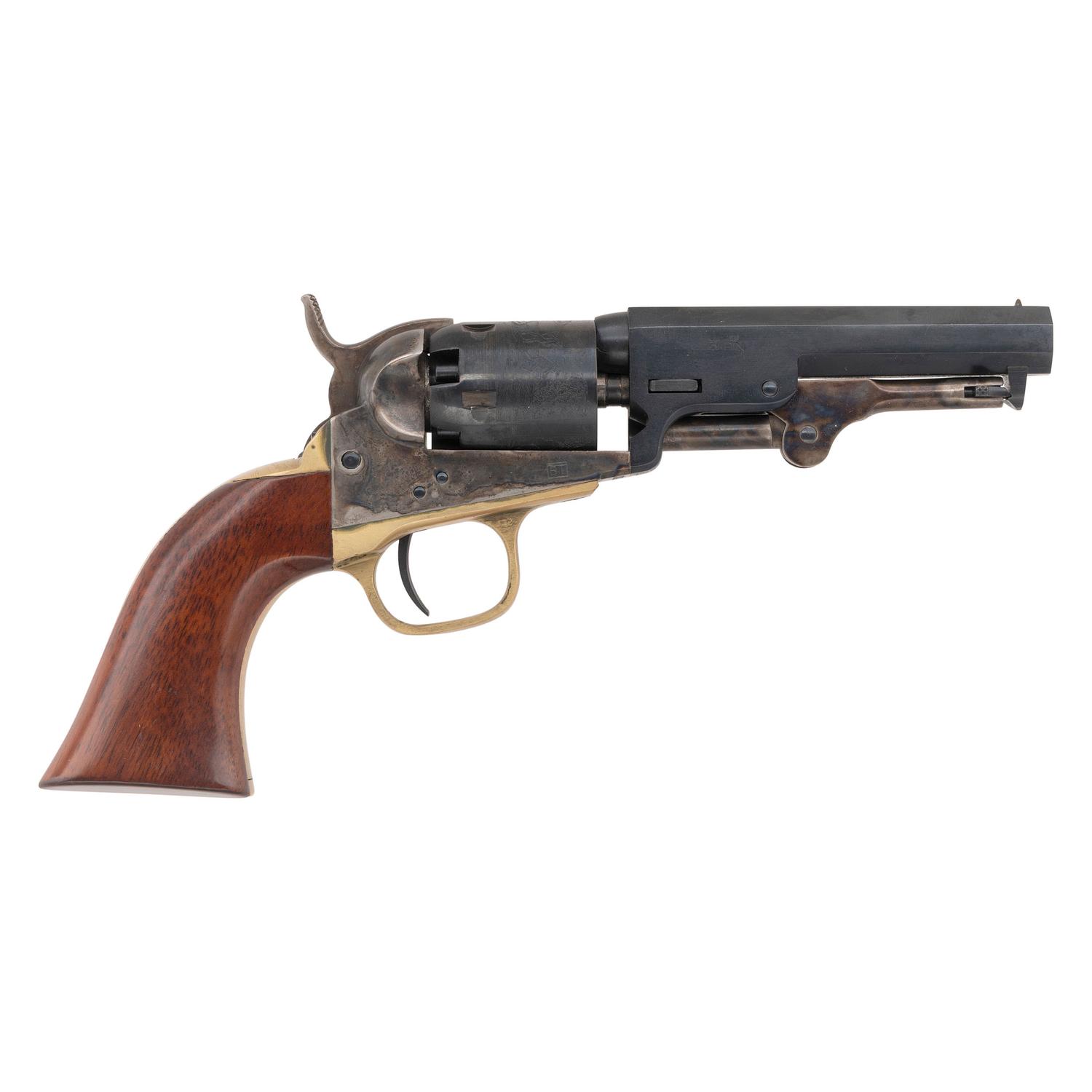 Cased Replica Colt Pocket Percussion Revolver with Accessories