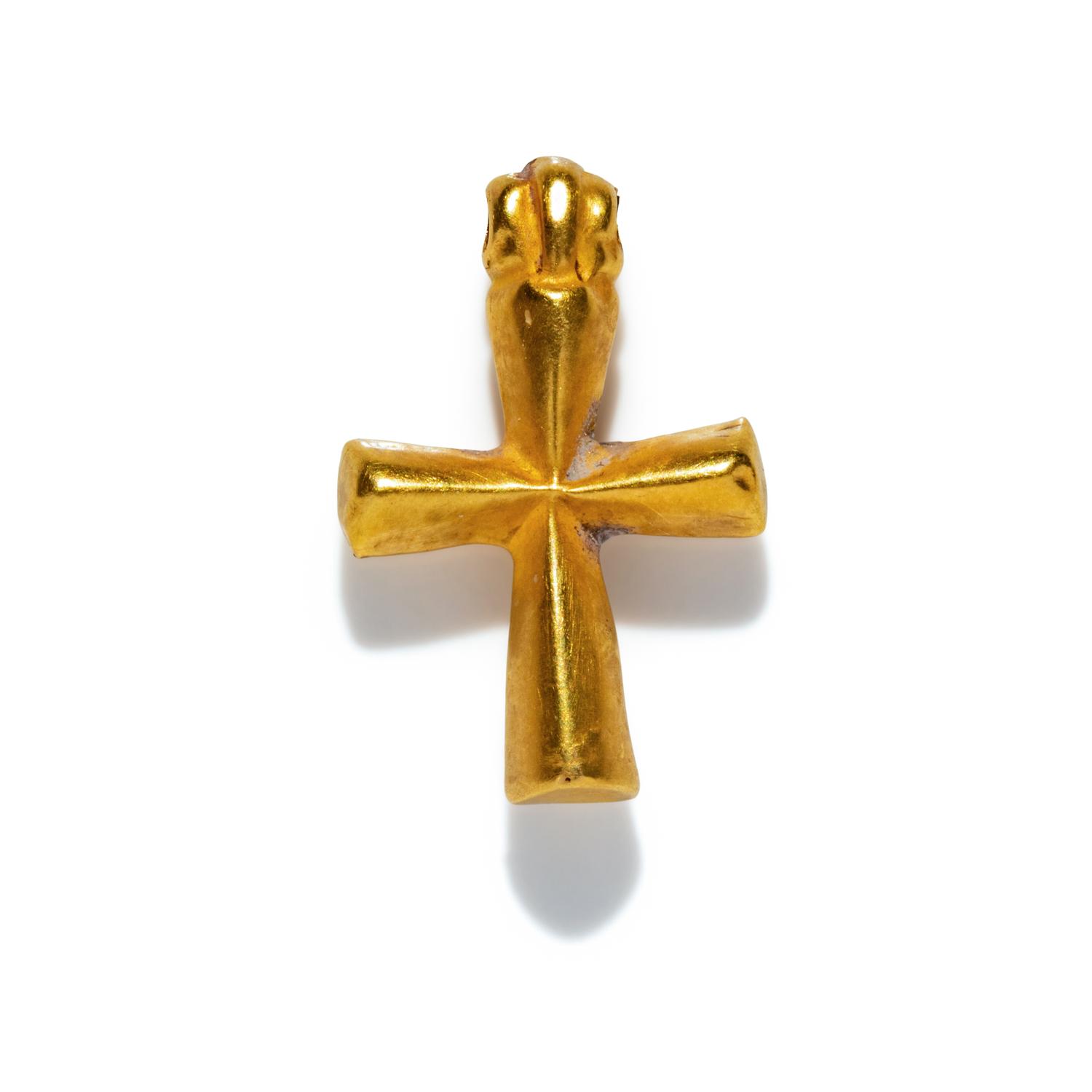 A Byzantine Gold Cross — with a modern gold chain