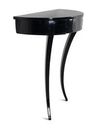 A Biedermeier Black-Painted Console Table