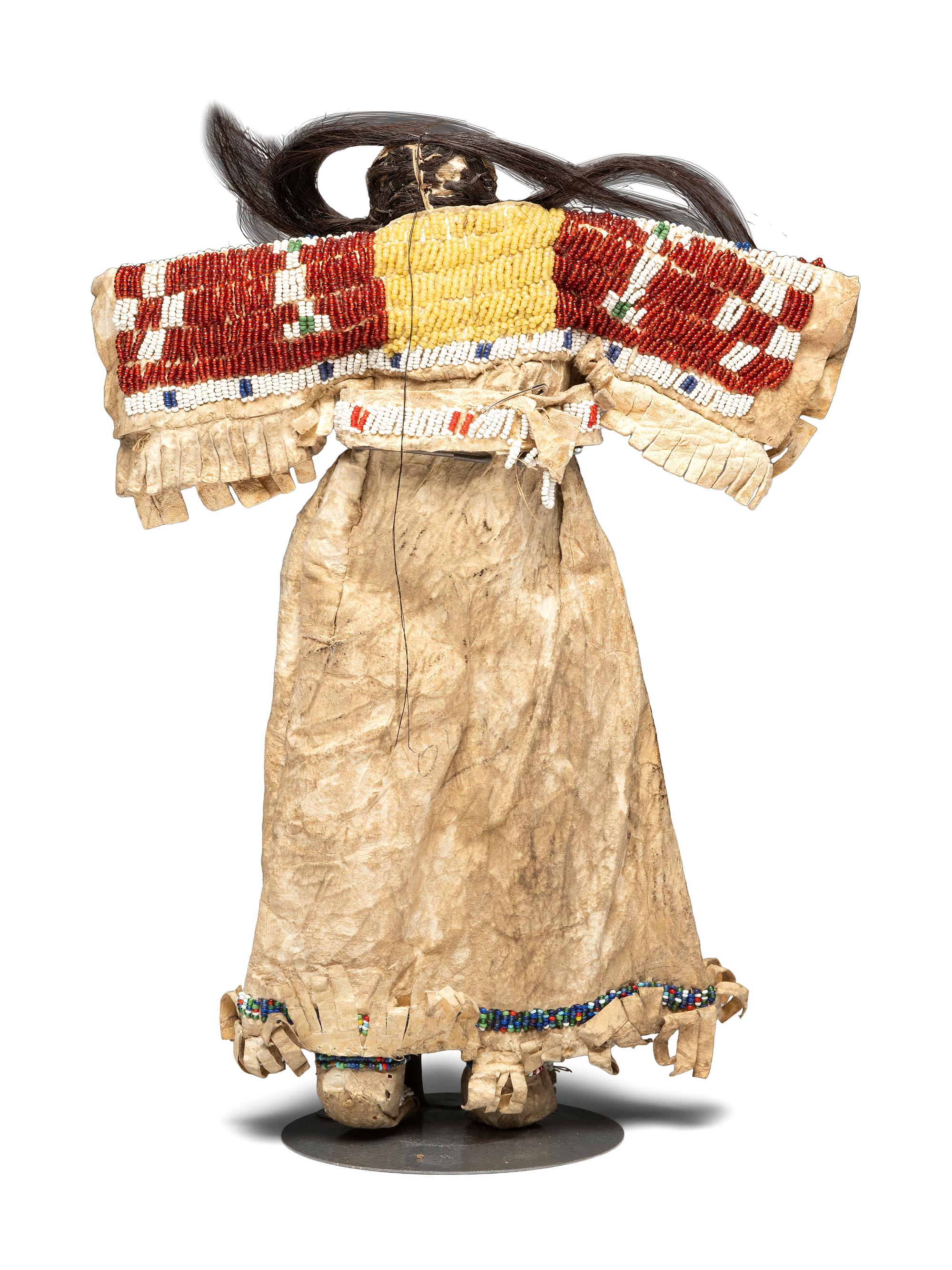 Sioux Beaded Hide Doll