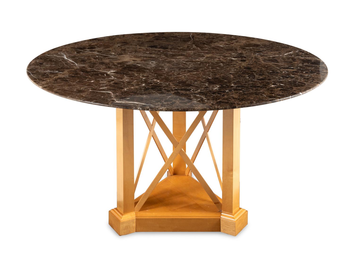 A Contemporary Marble-Top Center Table
