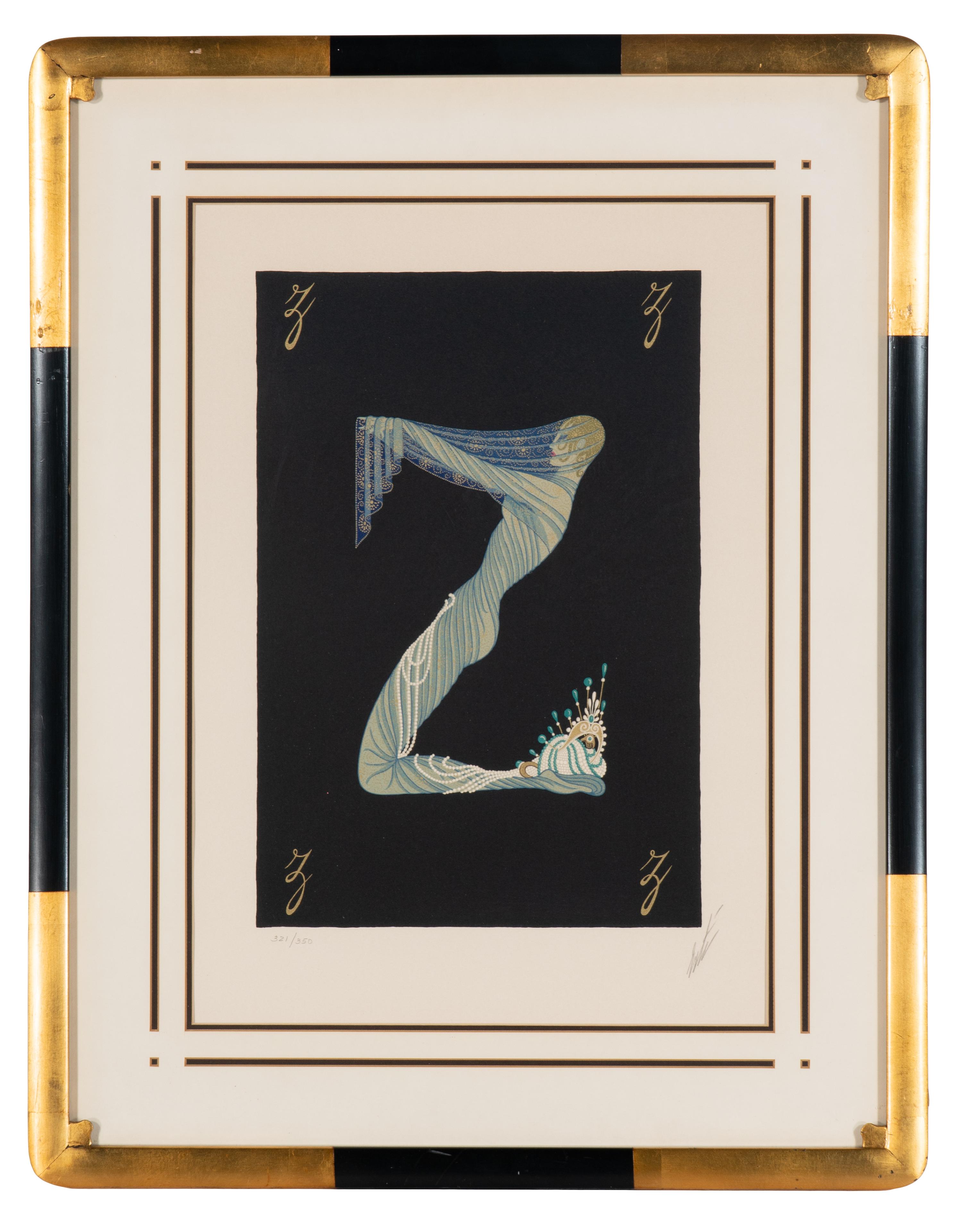 Romain de Tirtoff (called Erté) (Russian/French, 1892-1990) — Letters Y and Z