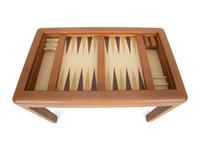 A Karl Springer Style Lizard Skin Wrapped Game Table — 20th Century