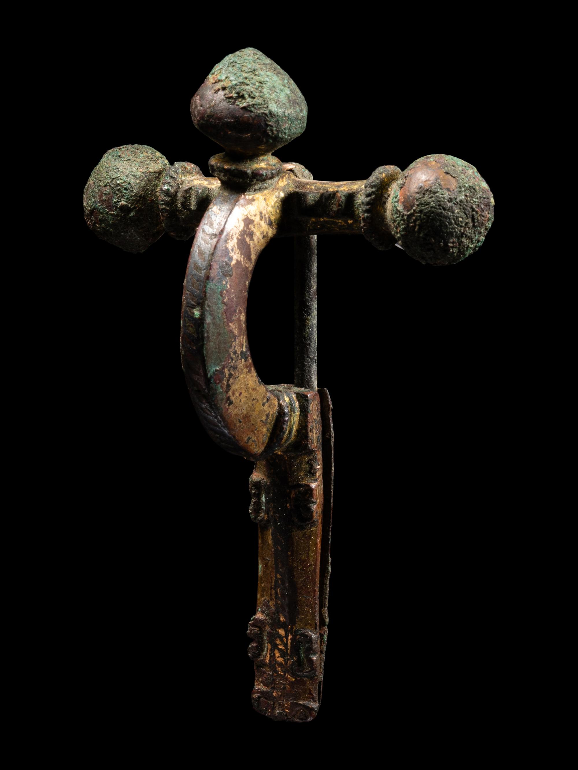 A Roman Gilt-Bronze Crossbow Fibula
