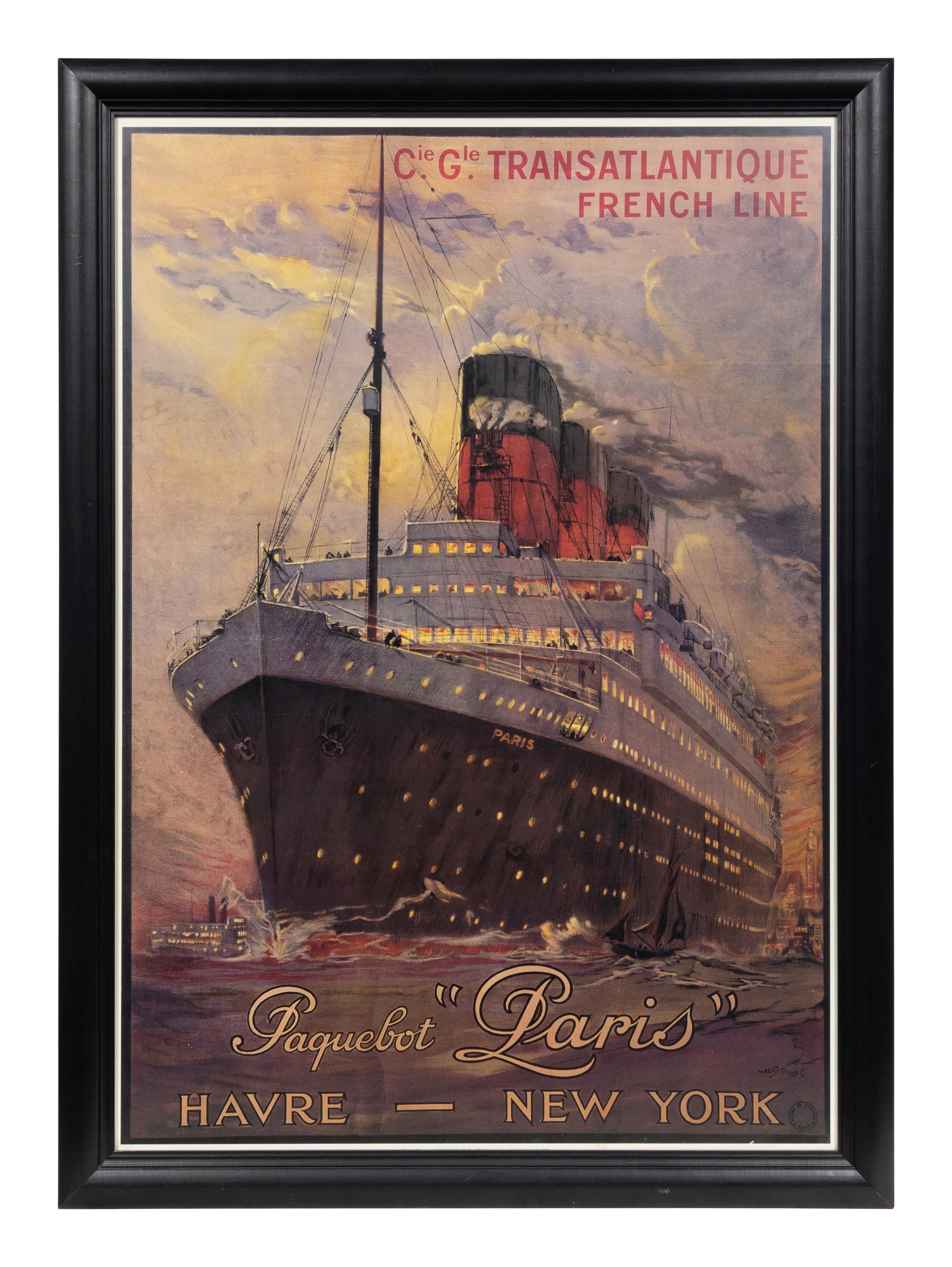 A French Ocean Liner Print
