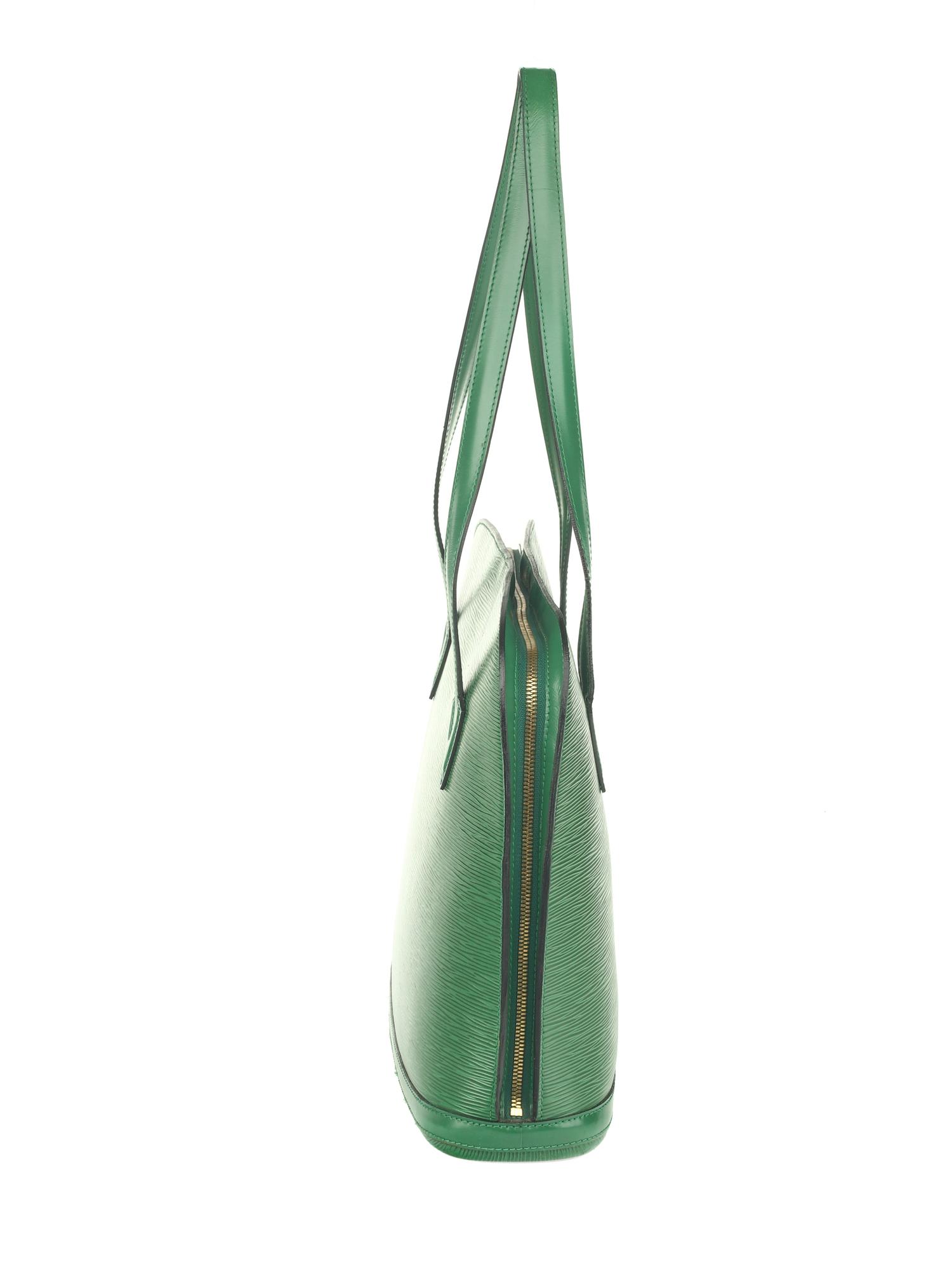 LOUIS VUITTON, GREEN EPI LUSSAC BAG