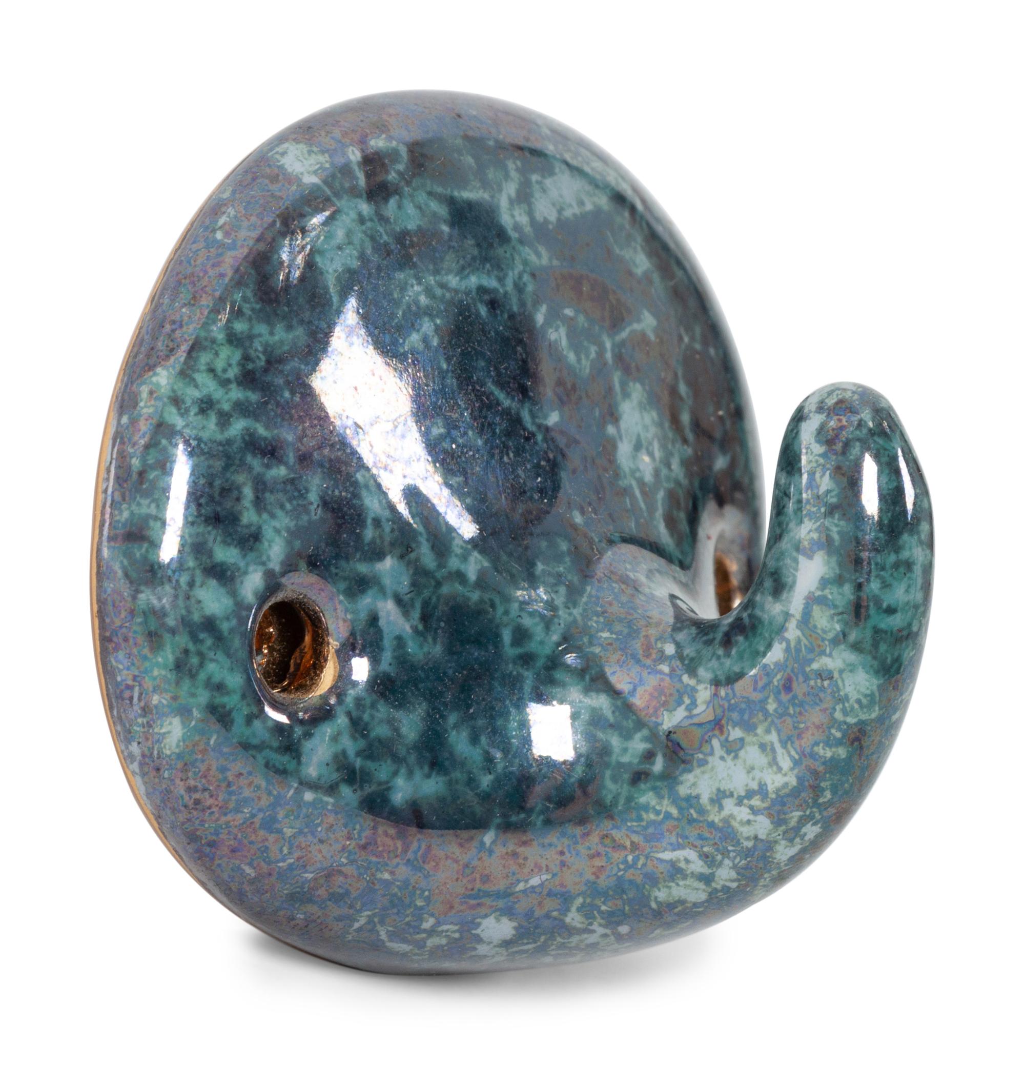 A Carolyn Barlock Iridescent Porcelain Grouping