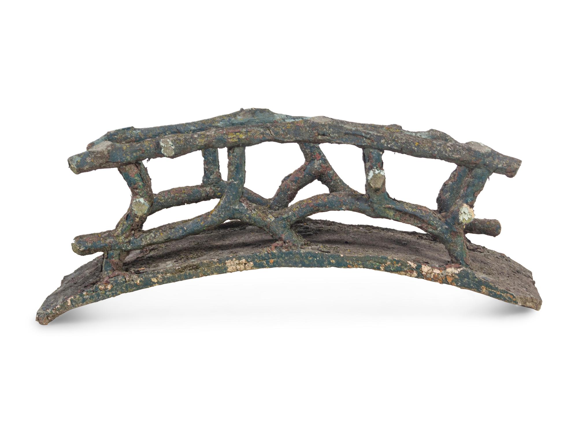 A Cast Stone Garden Bridge