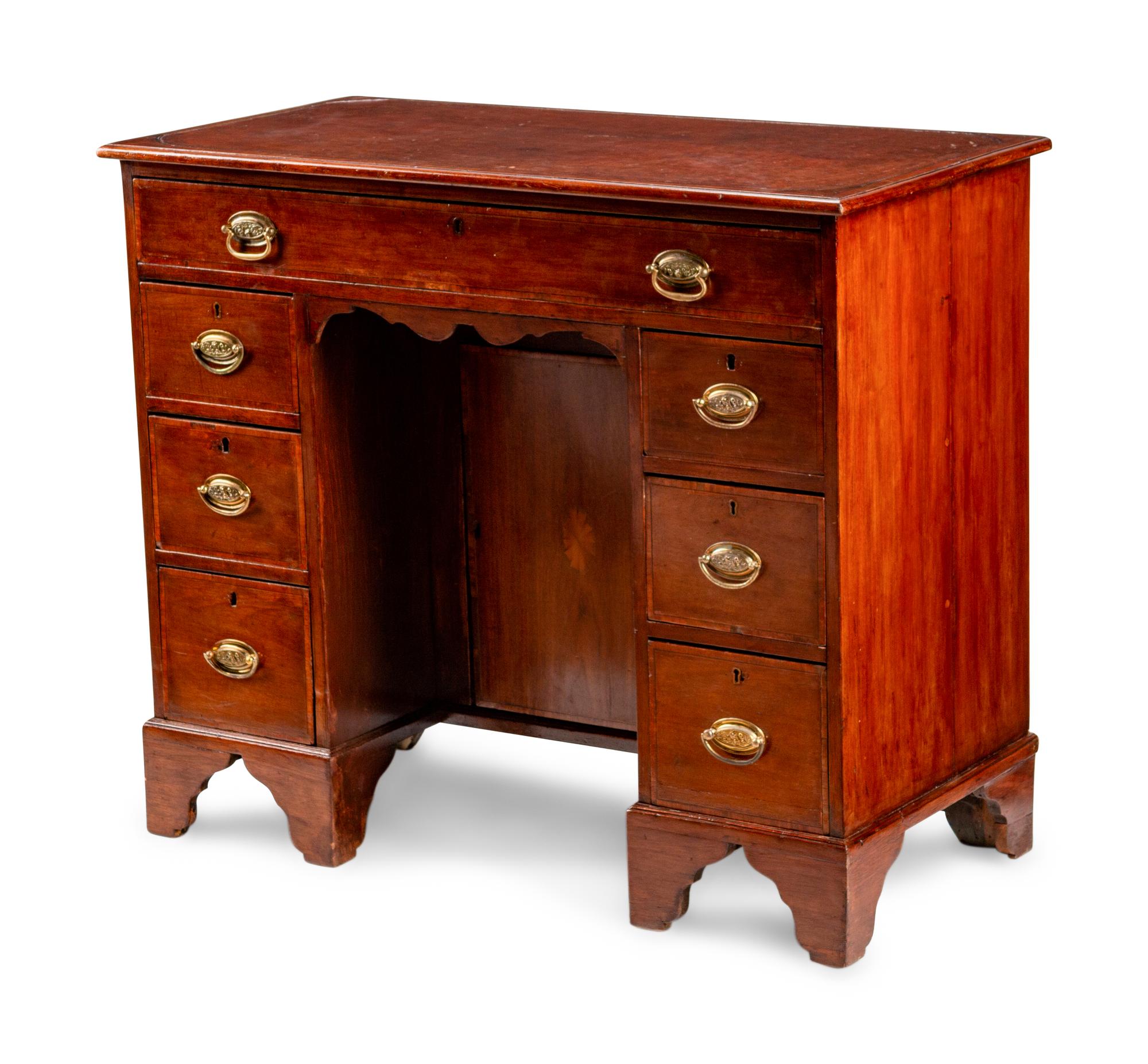 A George III Mahogany Kneehole Desk — 19TH CENTURY