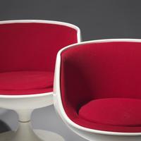 Pair of Cognac chairs
