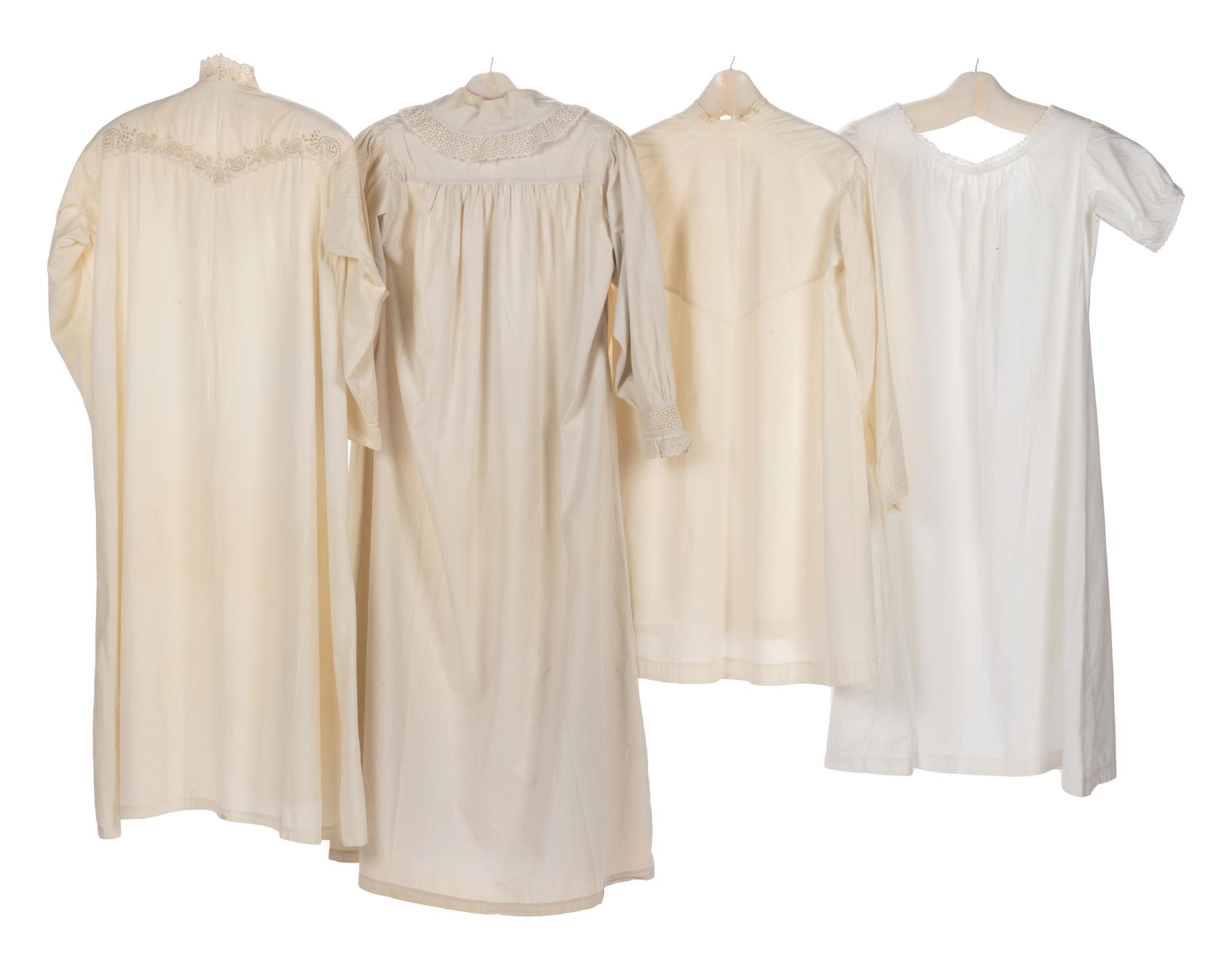 Collection of Nine Bed Jackets and Chemises, 1850-1900