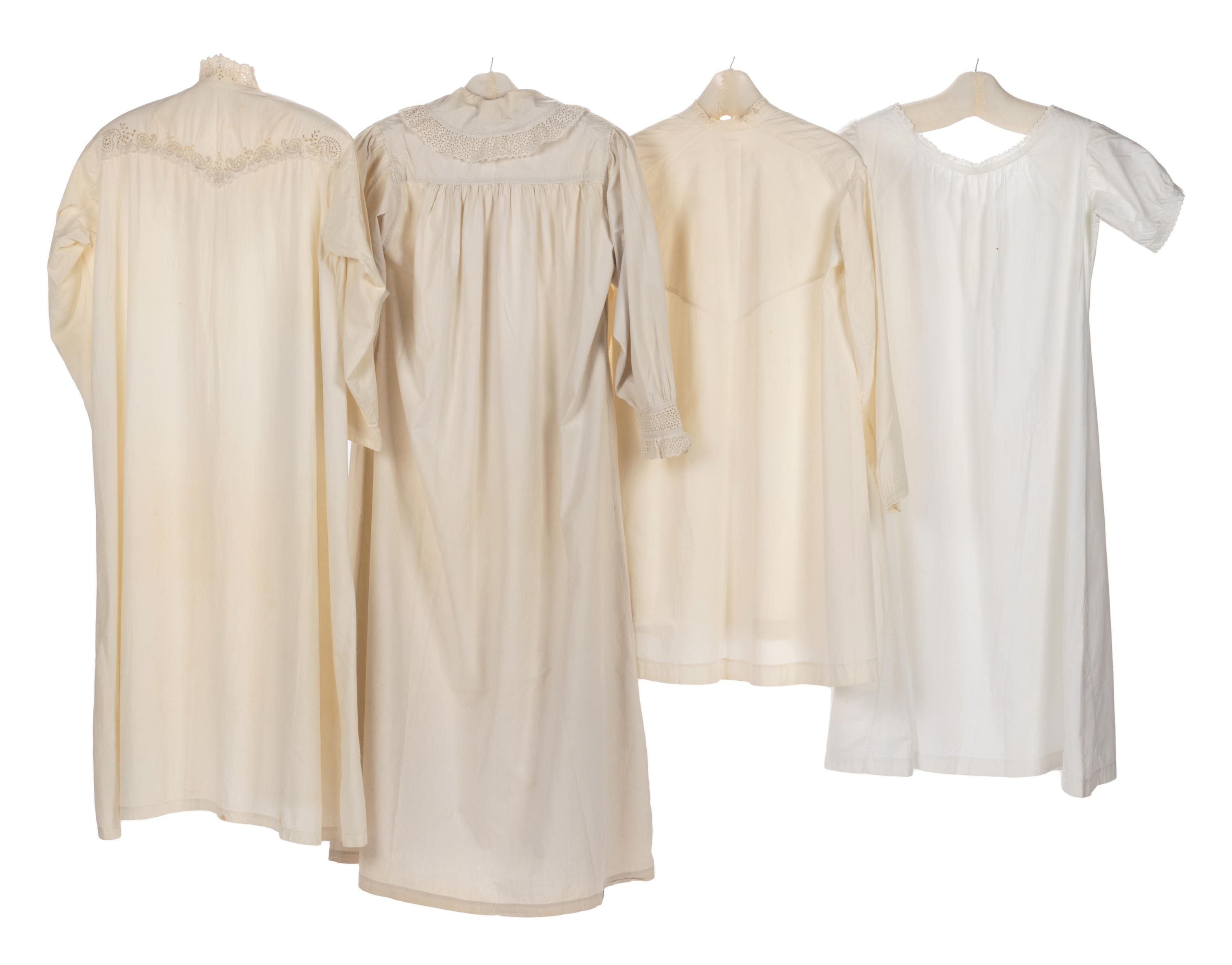 Collection of Nine Bed Jackets and Chemises, 1850-1900