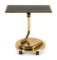 An Italian Style Brass and Laminate Side Table