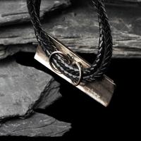 Pair of Sterling Silver Bolo Ties with Inlay