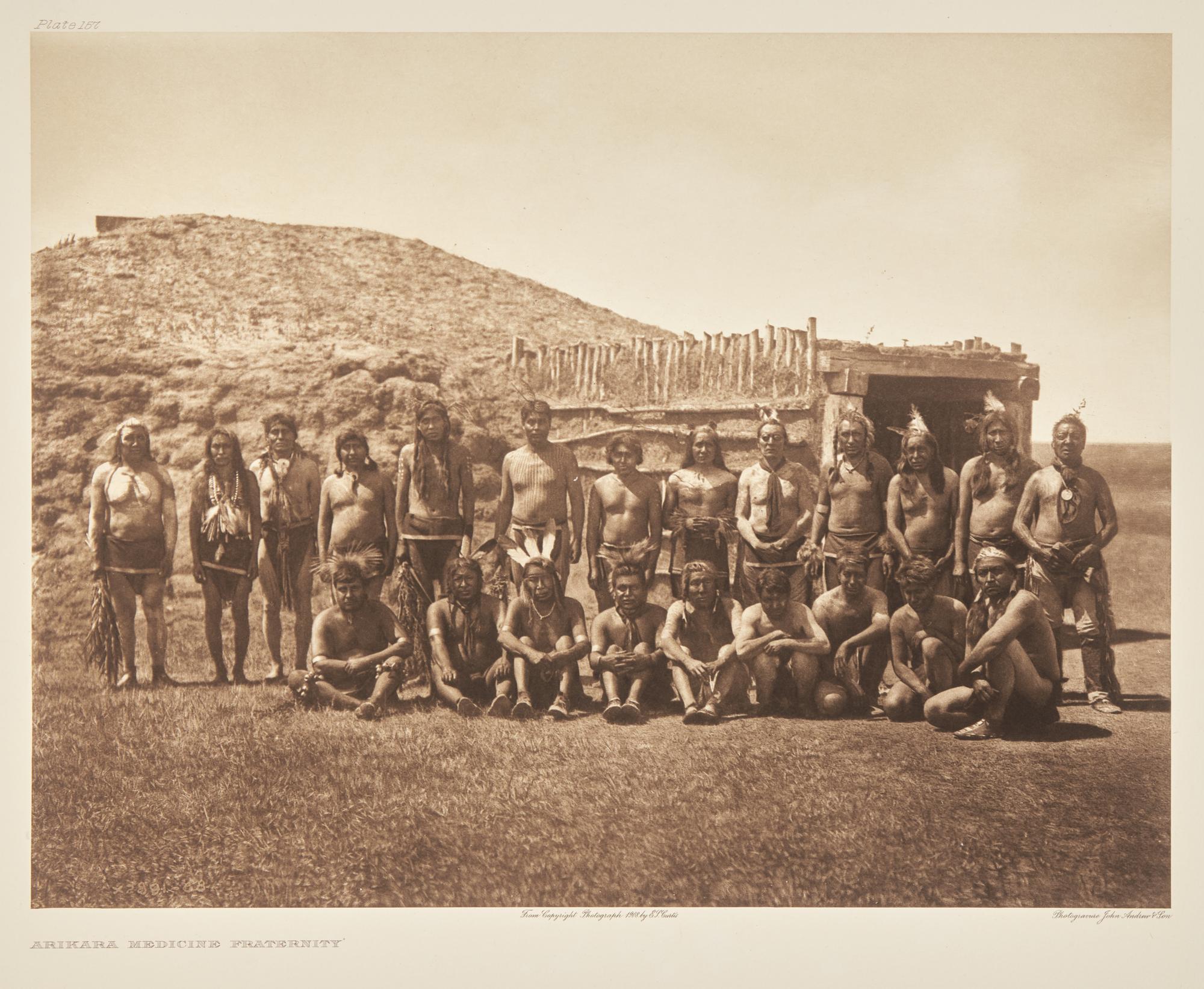Edward Curtis (American, 1868-1952) — Arikara Medicine Fraternity Plate 157