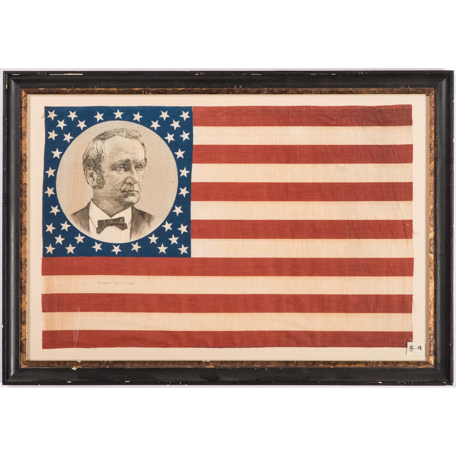 Cleveland & Hendricks, Pair of 1884 Campaign Flags