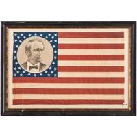 Cleveland & Hendricks, Pair of 1884 Campaign Flags