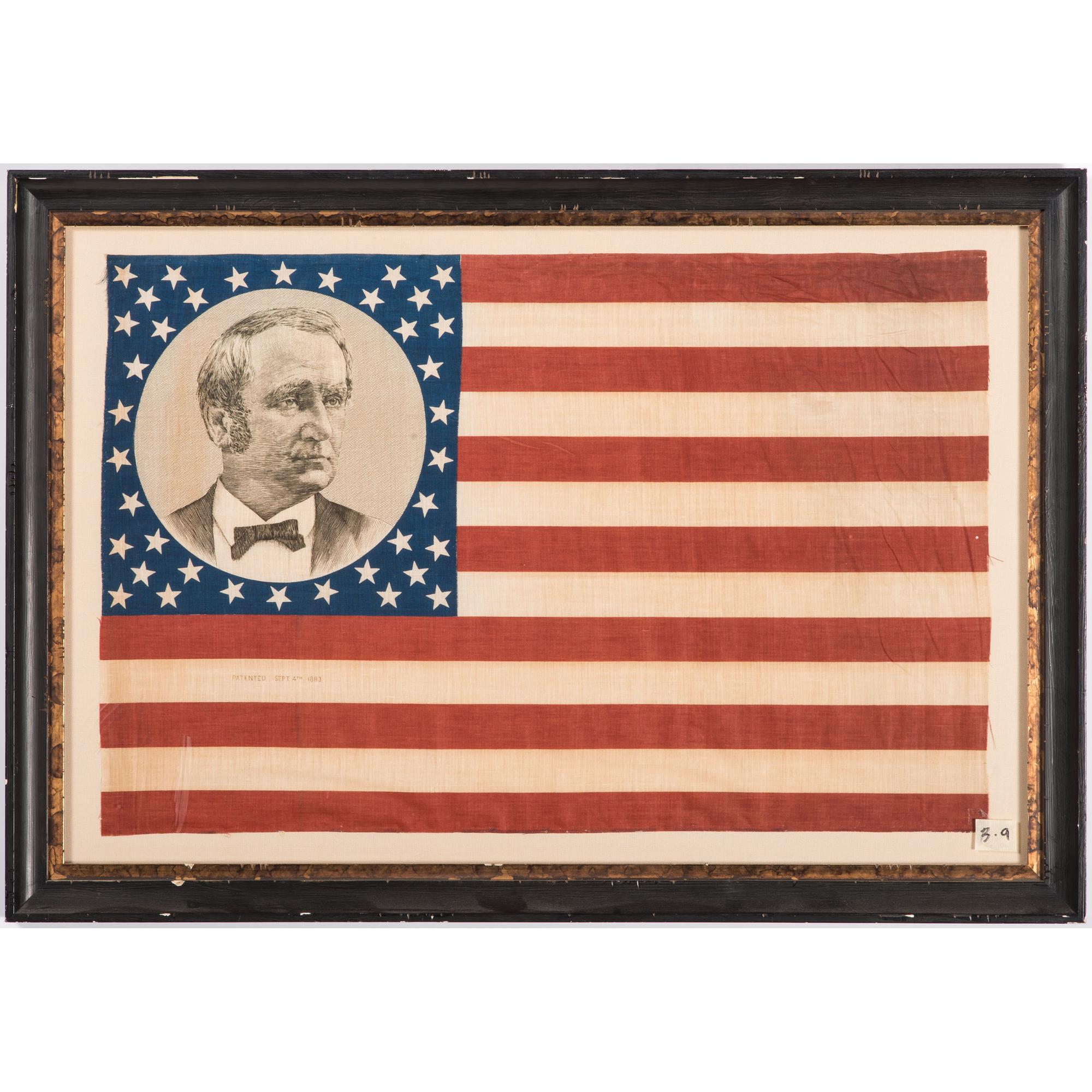 Cleveland & Hendricks, Pair of 1884 Campaign Flags