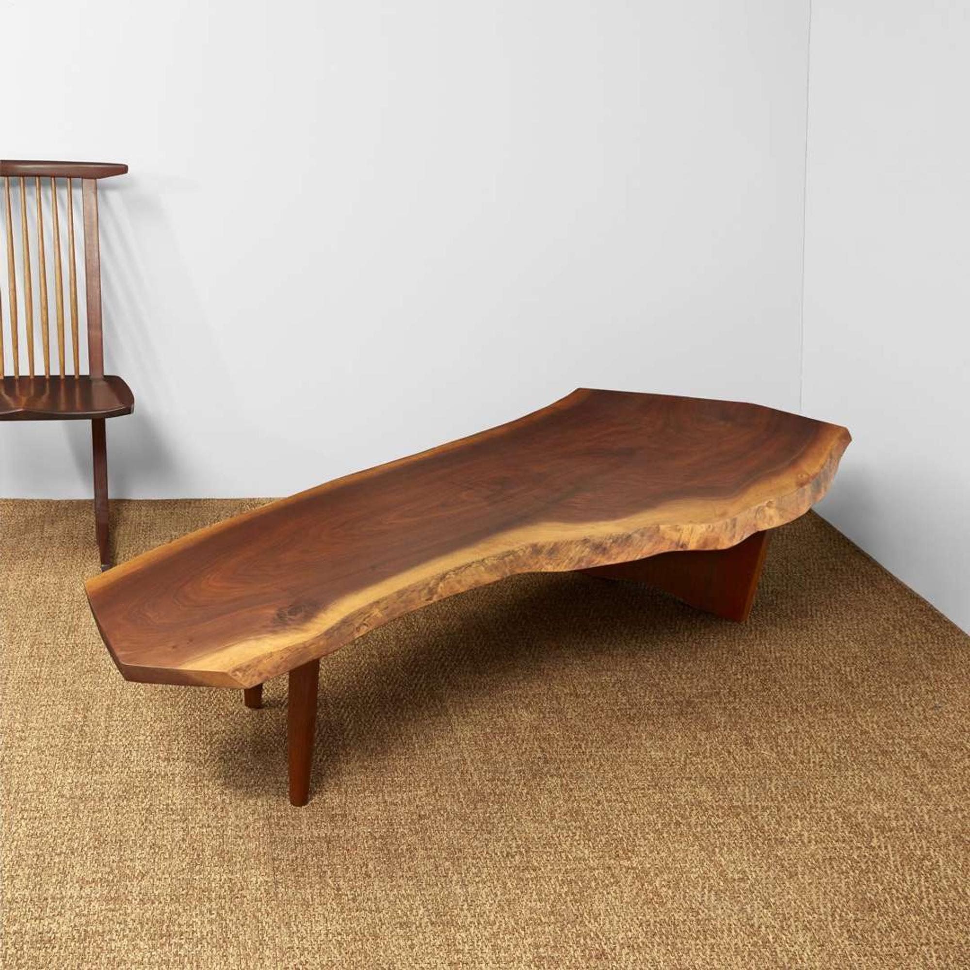 George Nakashima "R" Bench / Coffee Table, New Hope, Pennsylvania, 1978