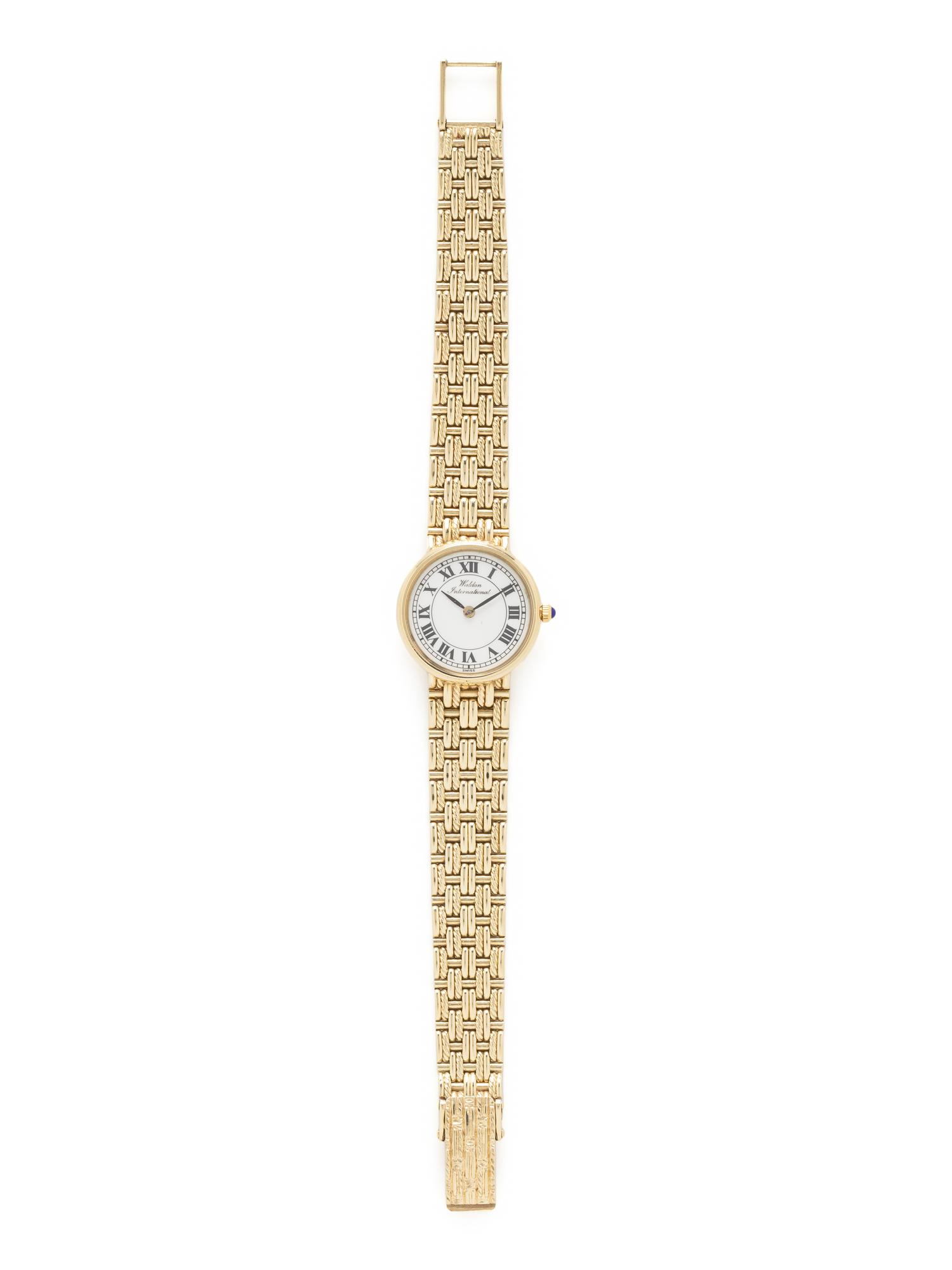 WALDAN INTERNATIONAL, 14K YELLOW GOLD WATCH